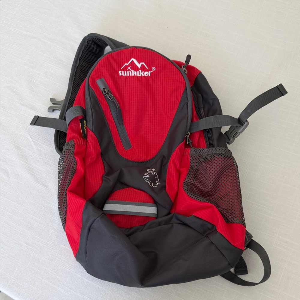 Red and Black Men's Hiking Backpack